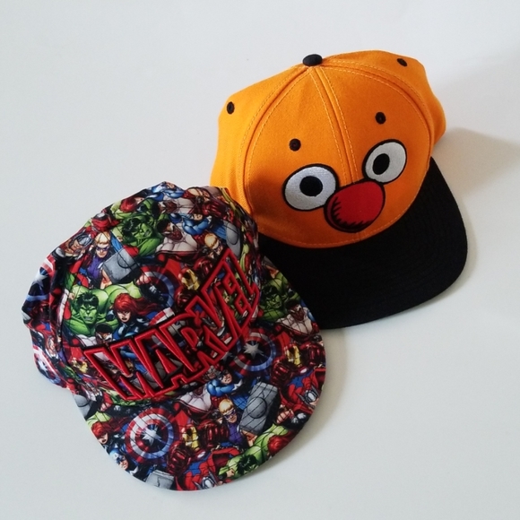 Marvel Other - Marvel, Sesame Street Boys Hats (2)